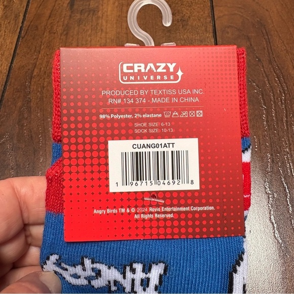 3/$20 Crazy Socks Angry Birds for Men & Women Cozy Funny Gift for Game Lovers - Picture 5 of 6
